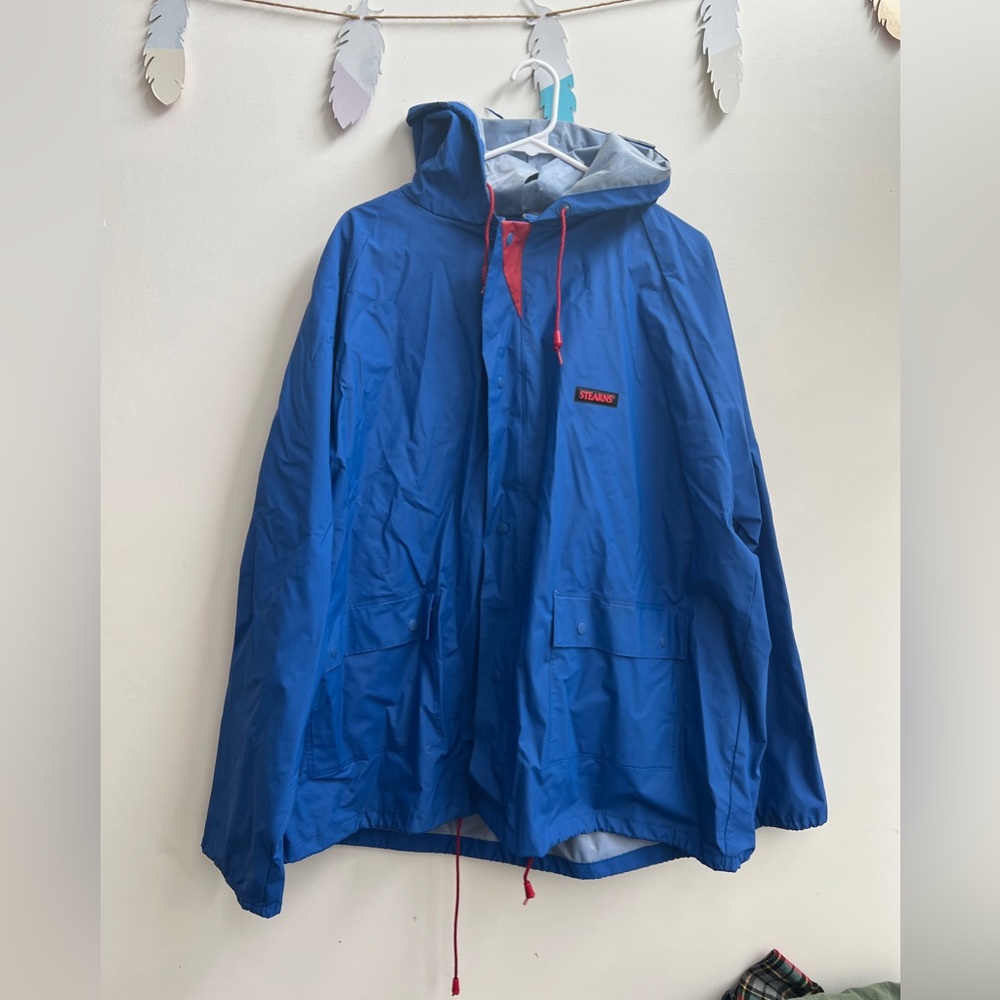 Stearns Dry Wear rain jacket with breathable holes VGUC Unisex XL